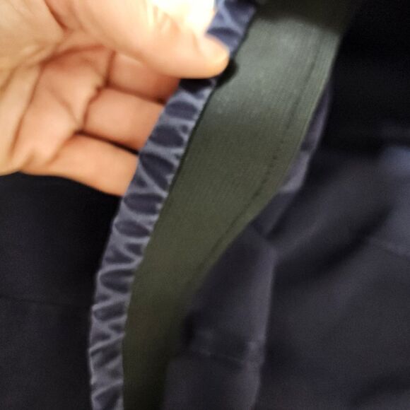 Eileen Fisher Womens Size M Stretch Pull On Blue Pant Crop Pants Preppy Beachy - Picture 8 of 9